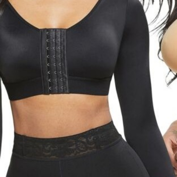 Women's Arm Shaper Post Surgery Compression Sleeve Vest Top - Picture 7 of 7